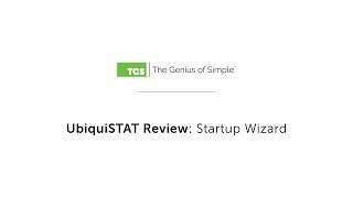 UbiquiSTAT Review - Startup Wizard
