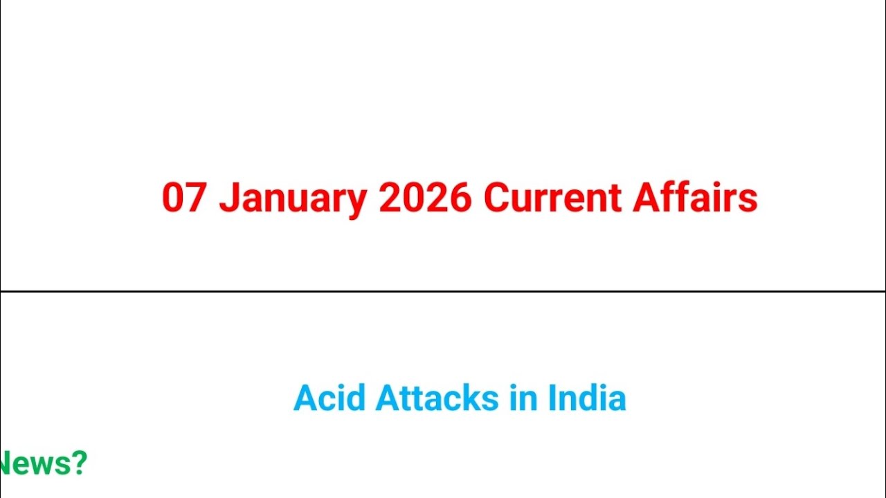 Daily current affair 07 january with mcq and answers