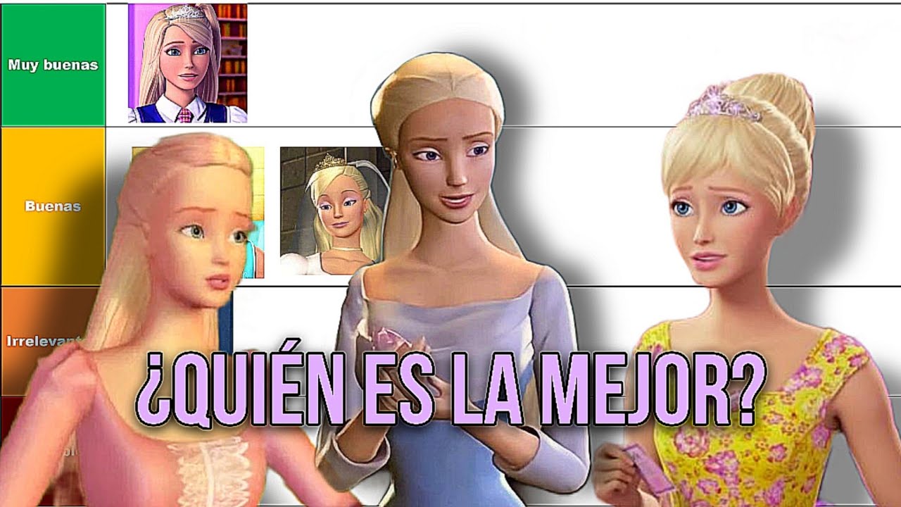 Calificando las protagonistas de las películas de Barbie