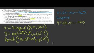 Problem 1 - Exam 2 review