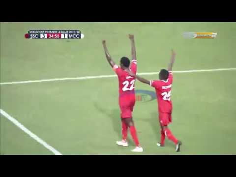 John Bocco akikamilisha ushindi wa 3-1 dhidi ya Mbeya City kwa kupiga bao la tatu - VPL 2017/18