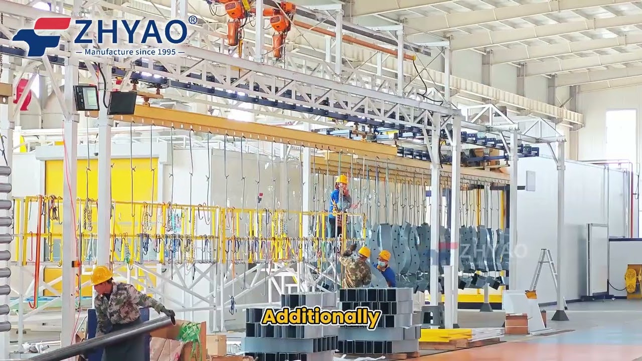 ZHYAO Powder Coating Conveyor System Automatic Power and Free System