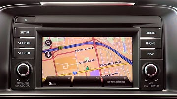 How To Set a Destination using the Satellite Navigation system V2 in the Mazda CX-9 & Mazda 6