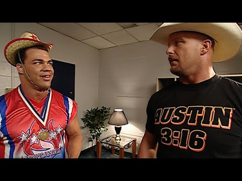 "Stone Cold" Steve Austin gives Mr. McMahon and Kurt Angle gifts: SmackDown, July 5, 2001