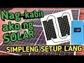 PANO MAG-INSTALL ng SOLAR PANEL | BASIC Setup ng GRID-TIE INVERTER with Limiter | NO BATTERY