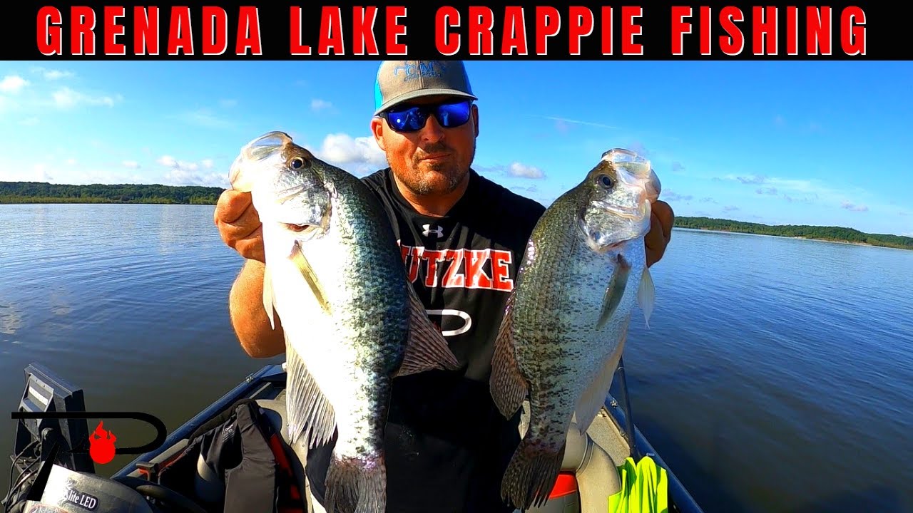 Grenada Lake Fishing Map