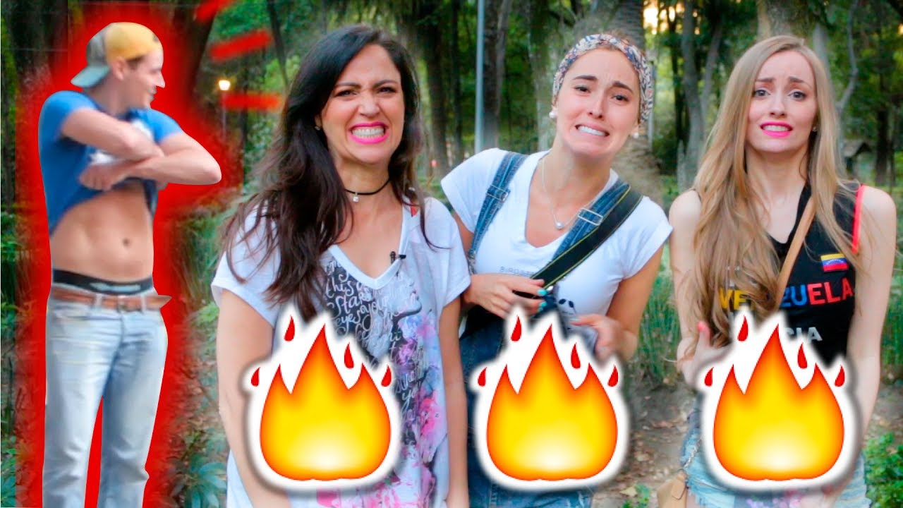 Piropos en la calle con frases de reggaeton BROMAS ft. Sandra Cires Art y Katie Angel Tv