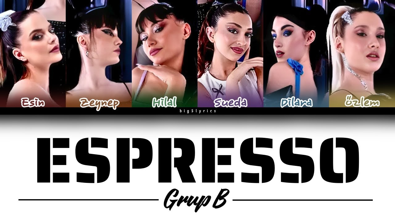Big5 Color Coded Lyrics "ESPRESSO" //Grup B//