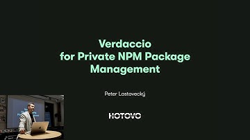HOTOVO meetup - Verdaccio - your private NPM Registry