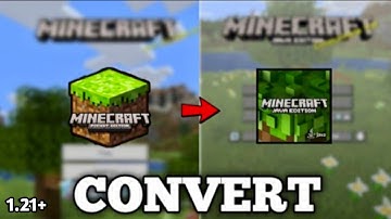 Convert Minecraft POCKET or BEDROCK Edition To JAVA Edition | Minecraft 1.21+ | Dhruvsagar Gaming |