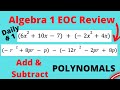 Algebra 1 EOC: Adding and Subtracting Polynomials