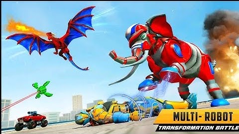 US Police Dragon Robot Car Transformation | Android ios Gameplay | LA LA GAMES