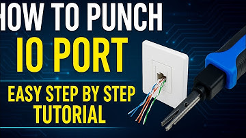 IO Port Punching Easy Trick 🔧 | Learn RJ45 Wall Socket Connection Step by Step