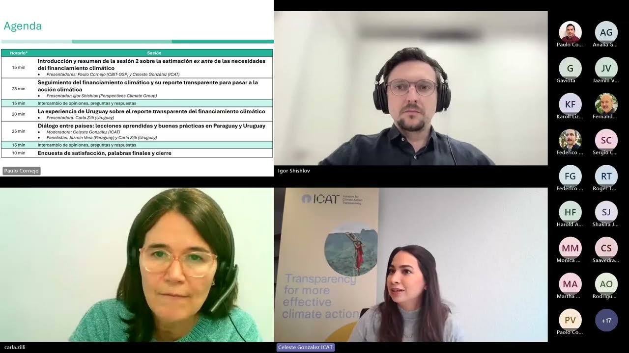 Ciclo de transparencia del financiamiento climático: Sesión 3 - seguimiento y reporte transparente