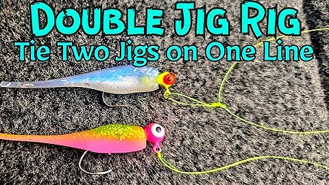How To Tie A DOUBLE JIG RIG For CRAPPIE