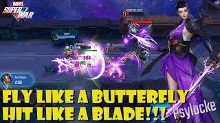 MARVEL Super War: Psylocke | Hellfire Gown | Gameplay