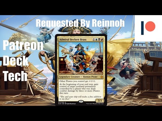 mtg admiral beckett brass commander deck [The Lost Caverns of Ixalan Commander] At the beginning of your end step Admiral Beckett Brass | Secret