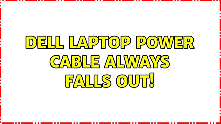 Dell laptop power cable always falls out! (4 Solutions!!)