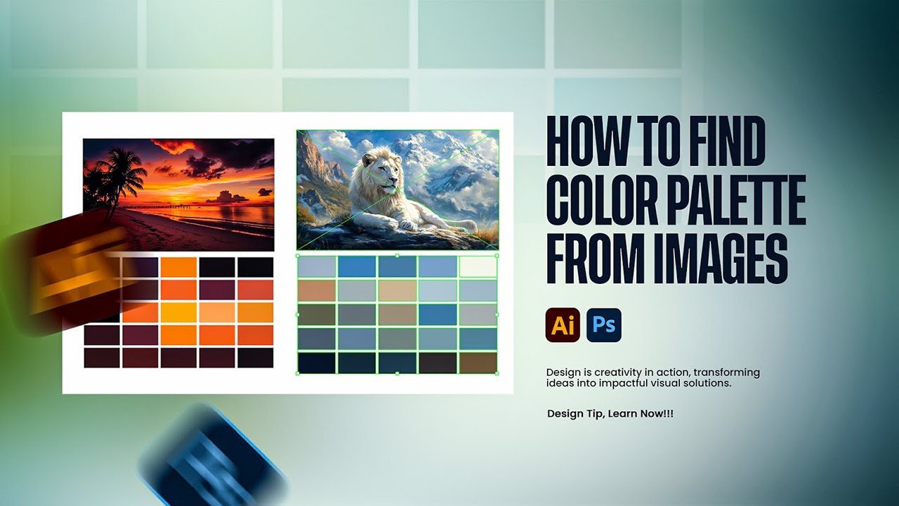 How to Find Color Palettes from Any Image | Photoshop & Illustrator Tutorial