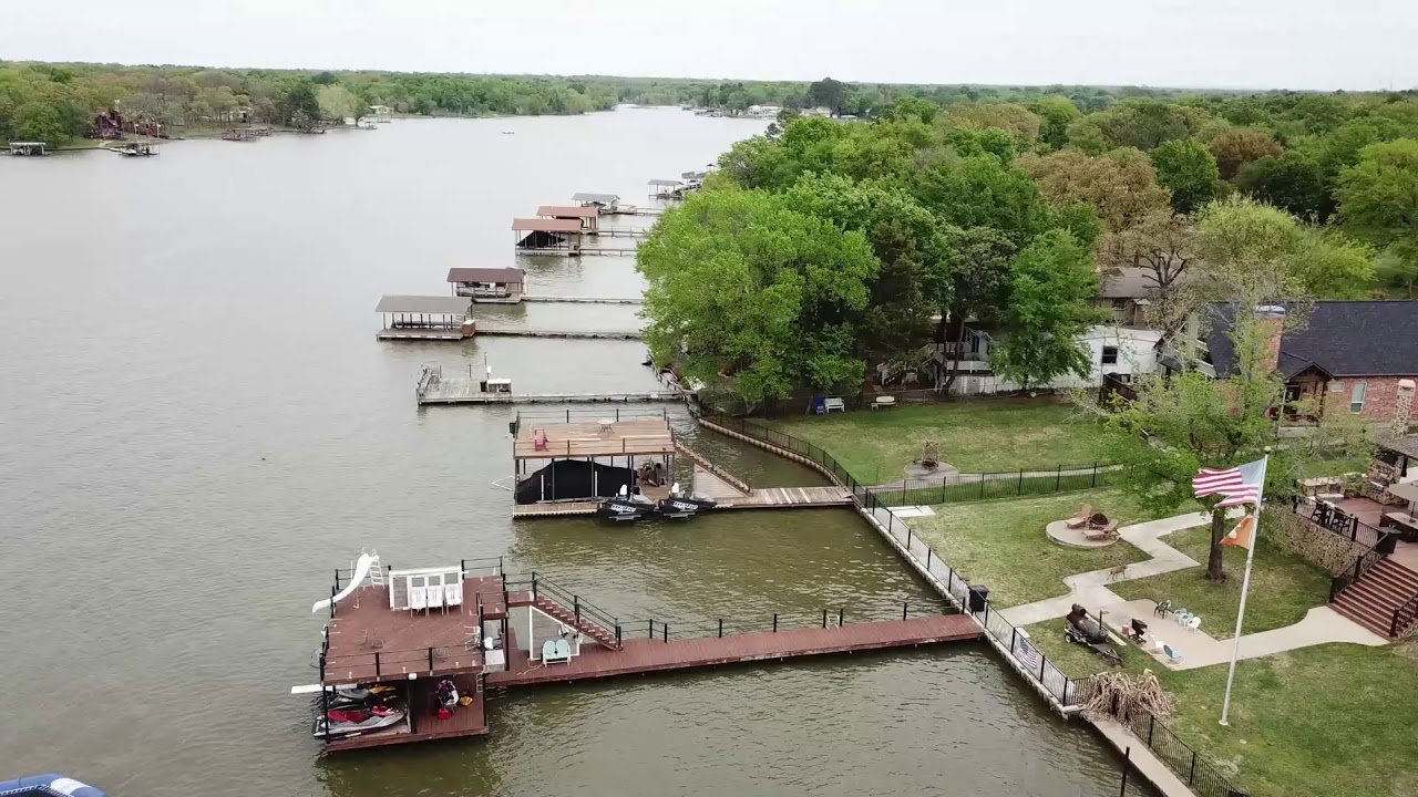 Drone flying over Cedar Creek Lake, Mabank, Texas on Easter 2018 YouTube
