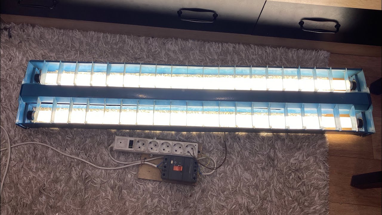 Обзор на светильники ЛСО-05-2х40-002-ухл4 1992 года - YouTube