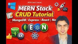 MERN Stack CRUD Tutorial for Beginners in Windows | MongoDB Express React Node ✅ #mernstack #crudapp