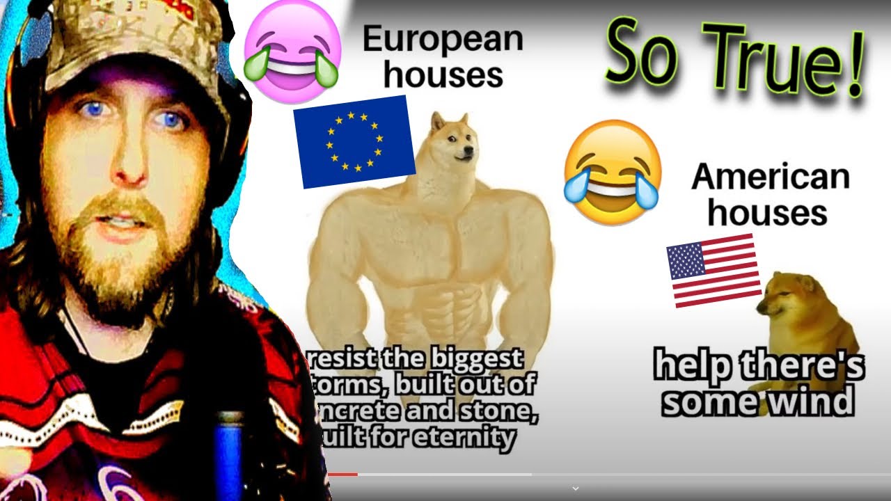 American reacts to EUROPE VS USA MEMES