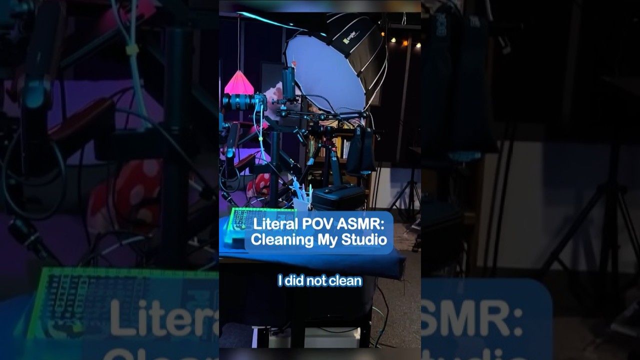 POV: Tidying my ASMR Studio #asmr #shorts #pov