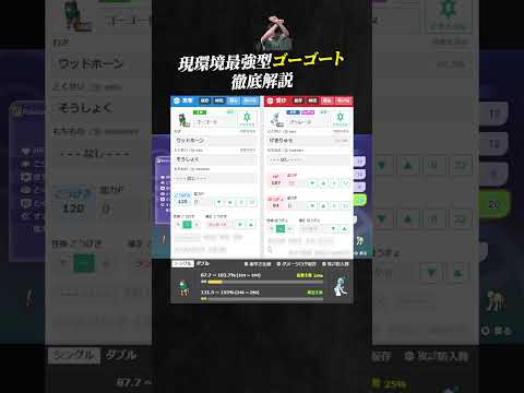 【育成論公開】現環境最強型ゴーゴートを徹底解説。【ポケモンチャンピオンズ ランクマッチ】