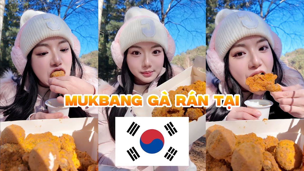 Quỳnh Trương Mukbang Gà Rán Hàn Quốc 🍗🔥 Ăn Gà Giòn Rụm Cực Đã | Mukbang Hàn Quốc