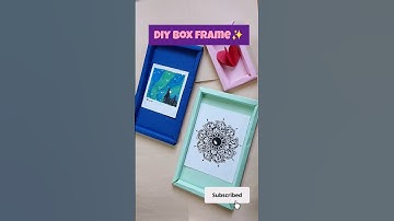 Diy 3d box frame tutorial | Shadow box making #shadowbox #papercraft #trending #diyframe #diy #craft
