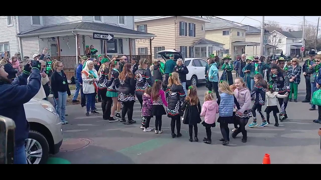 Irish dance students perform at Auburn St. Patrick's Day parade
