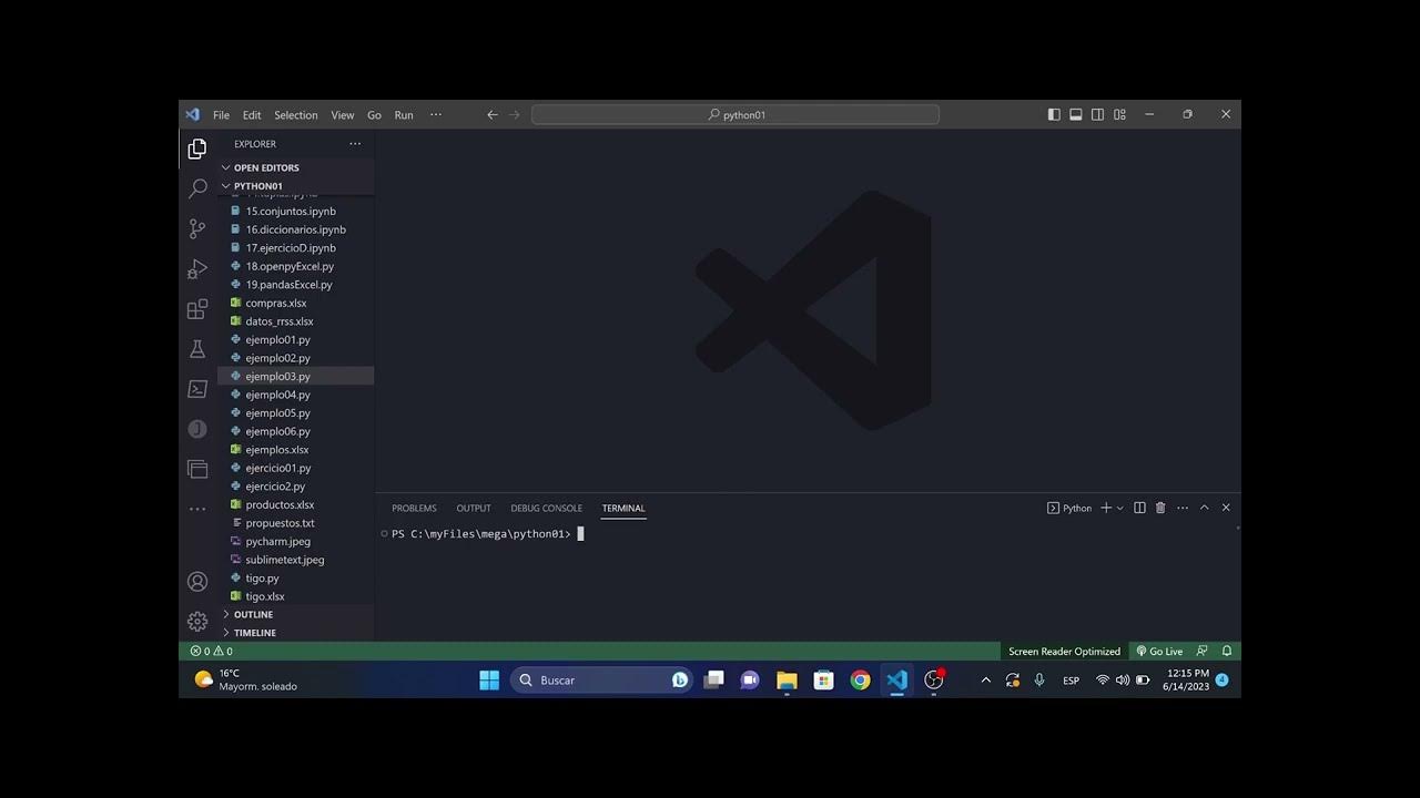 Instalacion de openpyxl en python youtube