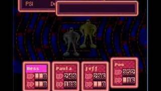 Strange graphical glitch in Earthbound.