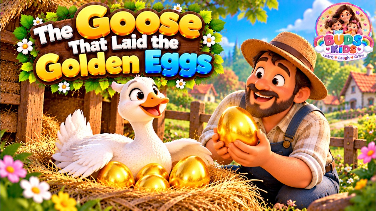 The Goose That Laid the Golden Eggs 🥚 | Classic Moral Story for Kids ...