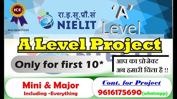 A Level Project Mini and Major (Direct/Institute Students) || How to make A level project