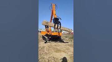 Truck mounted grab Rotating wood grab Crawler transporter One machine with multiple uses Save ti