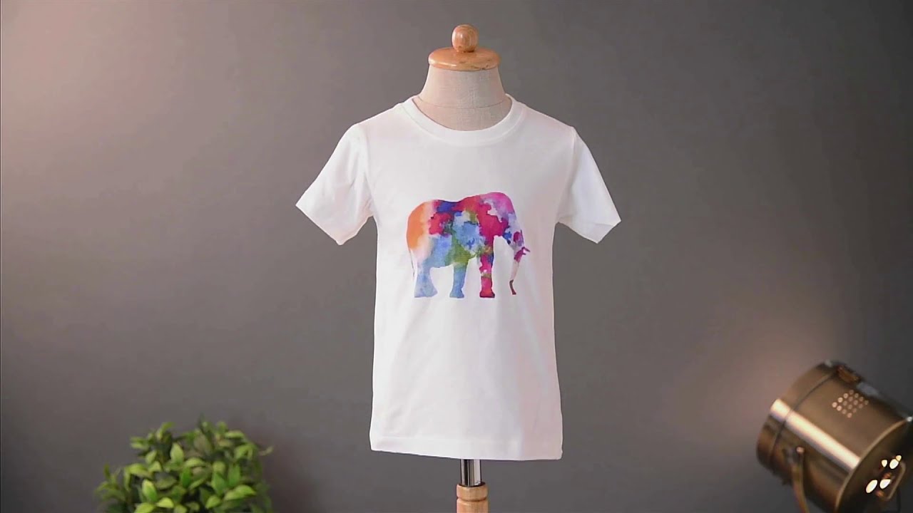 T-shirt Elephant art Tops tees outfits Unisex Round neck
