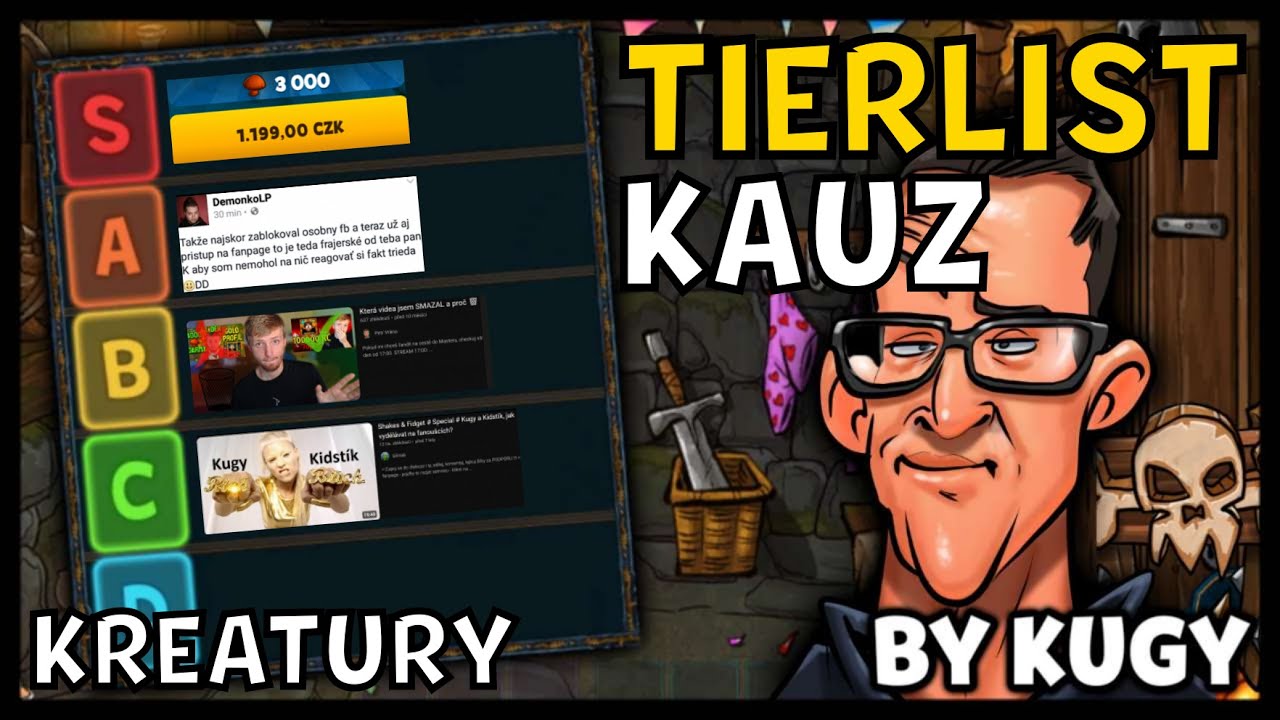 Shakes & Fidget [TIERLIST] - Kauzy Českých a Slovenských KREATUR (KP/CZ/FHD)