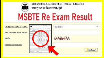 😱MSBTE Re Exam Result 2022 Declared Msbte Summer 2022 Re-Exam Result Out