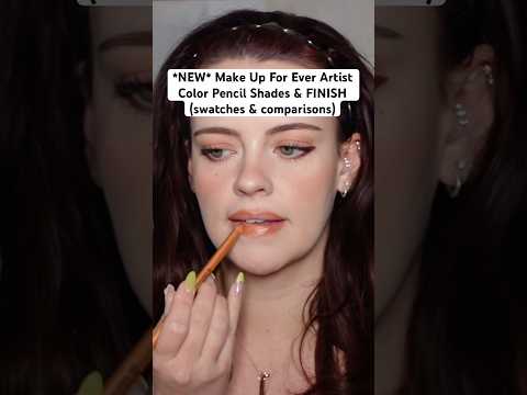 *NEW* Make Up For Ever Artist Color Pencil Shades & FINISH ✨ swatches&comparisons #MUFE #lipliner