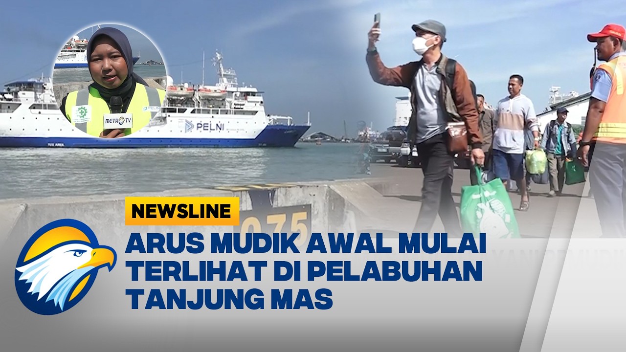 Begini Situasi Pelabuhan Tanjung Mas Mulai Dipadati Ribuan Pemudik - [Newsline]