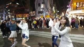 [4K직캠] 20170215 #홍대걷고싶은거리 #엑스티 #EX.T #소녀시대  #다시만난세계