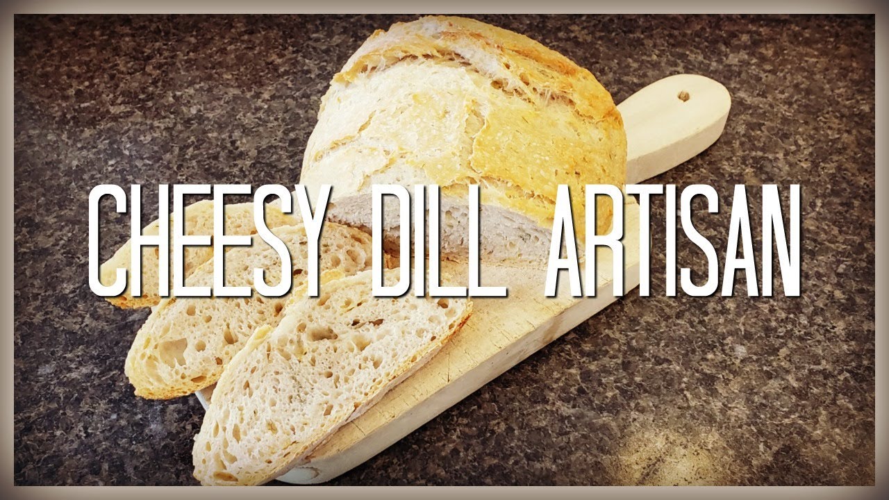 Homemade Cheesy Dill Artisan Bread NO KNEAD Overnight Recipe