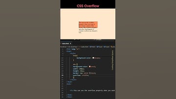 13/100 Frontend Concepts - CSS Overflow. #coding #programming #webdevelopment #css #tutorial #shorts
