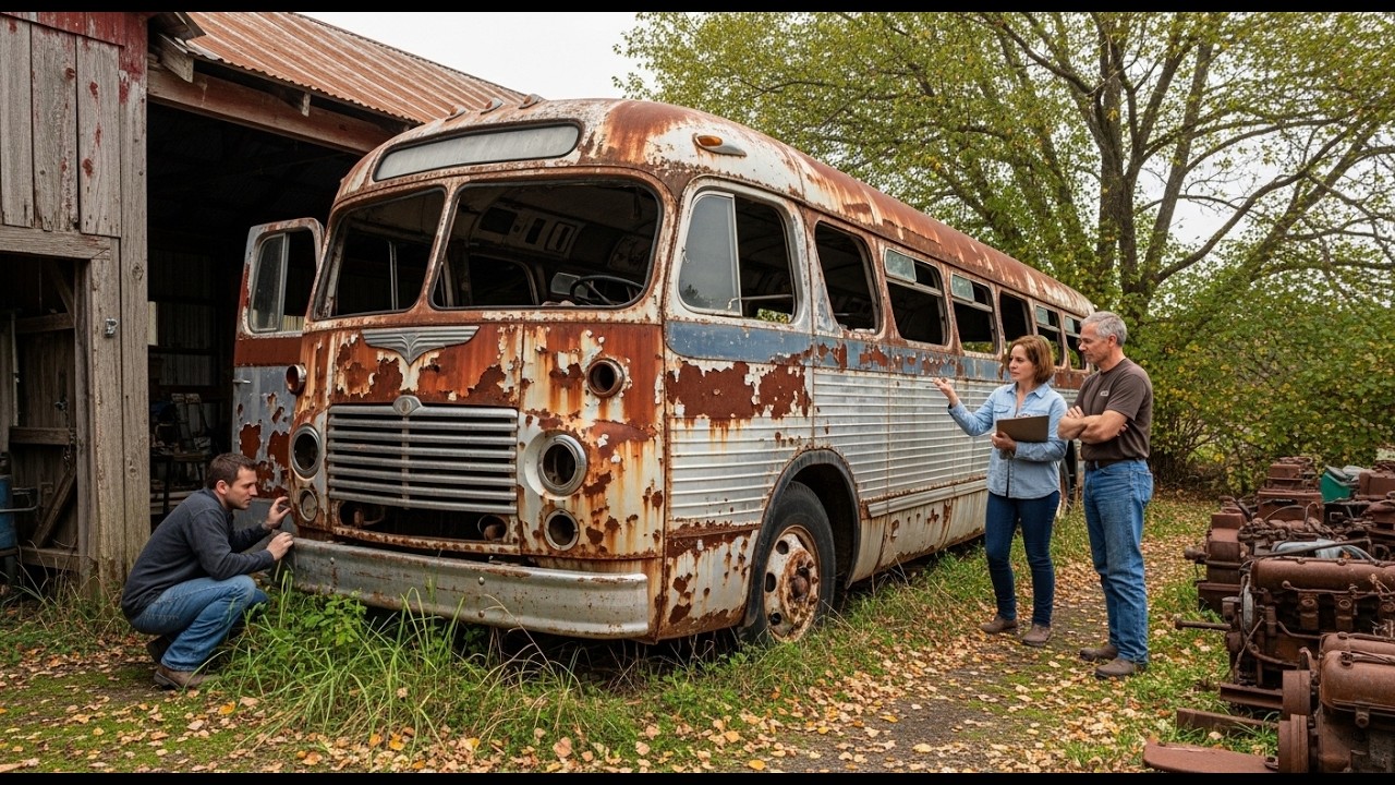 I Rescued a 1941 Greyhound Bus Abandoned for 80 Years — I Paid Only $300