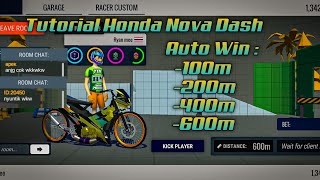 Tutorial Cara Pakai Honda Nova Dash|| Di Jamin Nusuk Siap Lawan Vario ||Asian Drag Champion 🔥🔥 screenshot 3