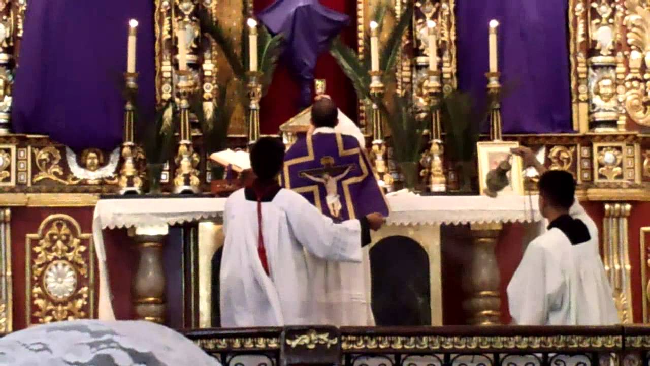 Palm Sunday 2015 Latin Tridentine Sung Mass Cup Elevation YouTube