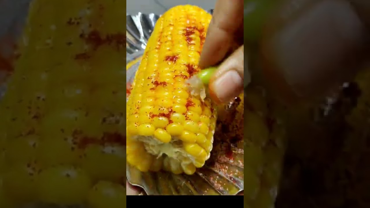 sweet corn 🔥 spicy | bhutta street style food