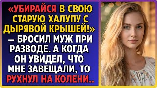 «Убирайся в свою халупу!» — бросил муж. Но, увидев моё наследство, он рухнул на колени.